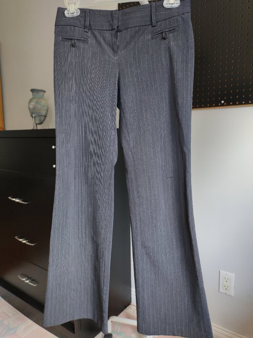 Ricki's dress pants size 0 grey low-rise good stretch